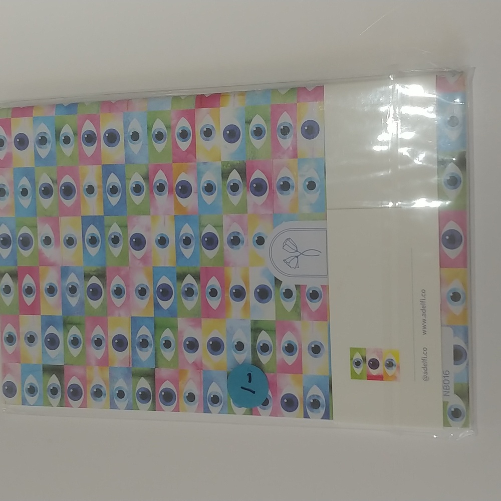 Solstice Multicolor Eye Pattern Notebook - Picture 3 of 3